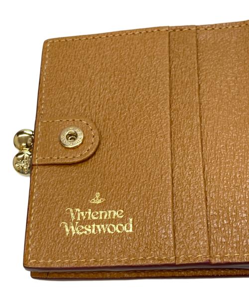 Vivienne Westwood（ヴィヴィアンウエストウッド）Vivienne Westwood (ヴィヴィアンウエストウッド) EXECUTIVE  口金ミニ財布 ベージュの古着・服飾アイテム