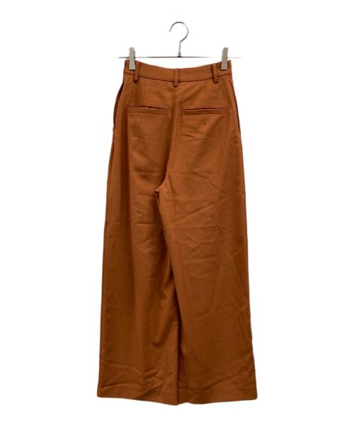 CLANE（クラネ）CLANE (クラネ) クロス タック ワイド パンツ ブラウン 未使用品の古着・服飾アイテム