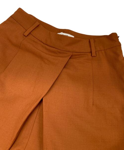 CLANE（クラネ）CLANE (クラネ) クロス タック ワイド パンツ ブラウン 未使用品の古着・服飾アイテム