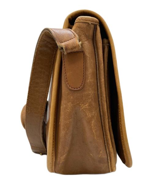COACH（コーチ）COACH (コーチ) レザーショルダーバッグ ベージュの古着・服飾アイテム