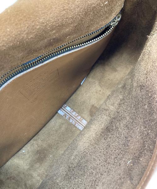 COACH（コーチ）COACH (コーチ) レザーショルダーバッグ ベージュの古着・服飾アイテム