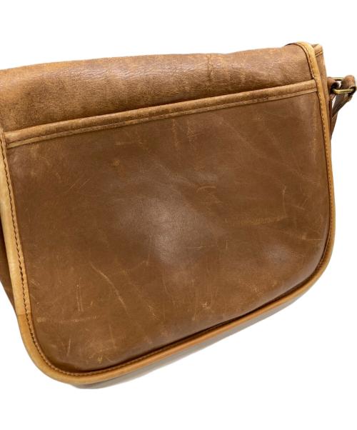 COACH（コーチ）COACH (コーチ) レザーショルダーバッグ ベージュの古着・服飾アイテム