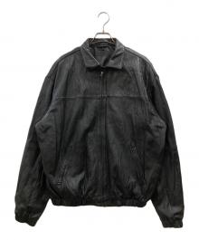 anytee（エニティー）の古着「Fragments of Vintage Leather Zip-up Jacket」｜ブラック