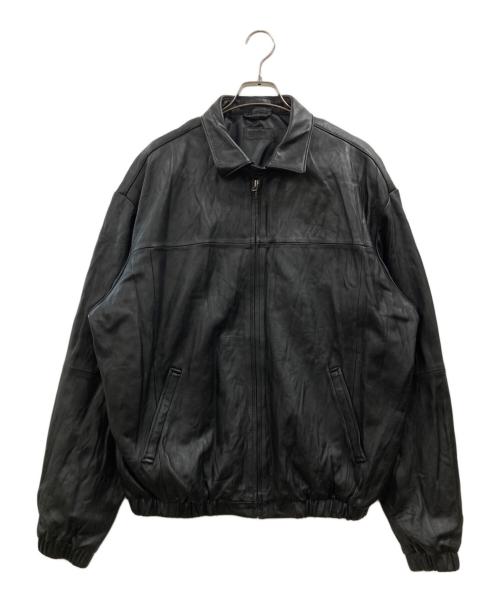 anytee（エニティー）anytee (エニティー) Fragments of Vintage Leather Zip-up Jacket ブラック サイズ:不明(実寸参照)の古着・服飾アイテム