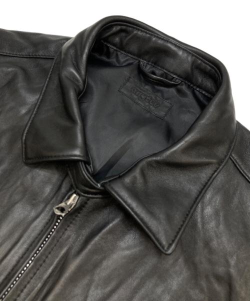 anytee（エニティー）anytee (エニティー) Fragments of Vintage Leather Zip-up Jacket ブラック サイズ:不明(実寸参照)の古着・服飾アイテム