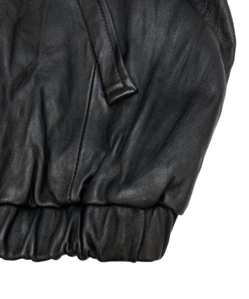 anytee（エニティー）anytee (エニティー) Fragments of Vintage Leather Zip-up Jacket ブラック サイズ:不明(実寸参照)の古着・服飾アイテム