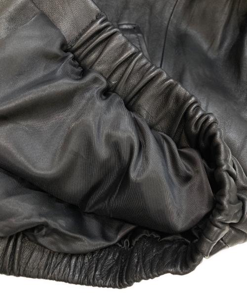 anytee（エニティー）anytee (エニティー) Fragments of Vintage Leather Zip-up Jacket ブラック サイズ:不明(実寸参照)の古着・服飾アイテム