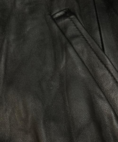 anytee（エニティー）anytee (エニティー) Fragments of Vintage Leather Zip-up Jacket ブラック サイズ:不明(実寸参照)の古着・服飾アイテム