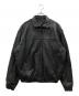 anytee（エニティー）の古着「Fragments of Vintage Leather Zip-up Jacket」｜ブラック