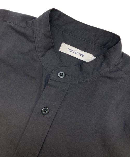 nonnative（ノンネイティブ）nonnative (ノンネイティブ) OFFICER SHIRT Q/S RELAXED FIT ブラック サイズ:1の古着・服飾アイテム