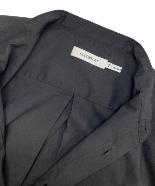 nonnative（ノンネイティブ）nonnative (ノンネイティブ) OFFICER SHIRT Q/S RELAXED FIT ブラック サイズ:1の古着・服飾アイテム