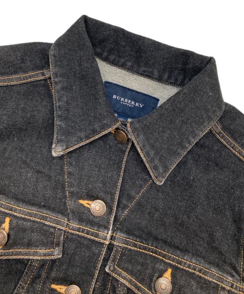 BURBERRY LONDON（バーバリーロンドン）BURBERRY LONDON (バーバリーロンドン) ブラックデニムジャケット ブラック サイズ:38の古着・服飾アイテム