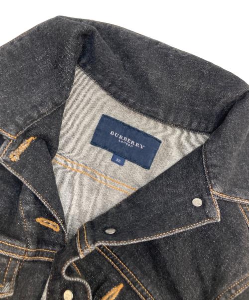 BURBERRY LONDON（バーバリーロンドン）BURBERRY LONDON (バーバリーロンドン) ブラックデニムジャケット ブラック サイズ:38の古着・服飾アイテム