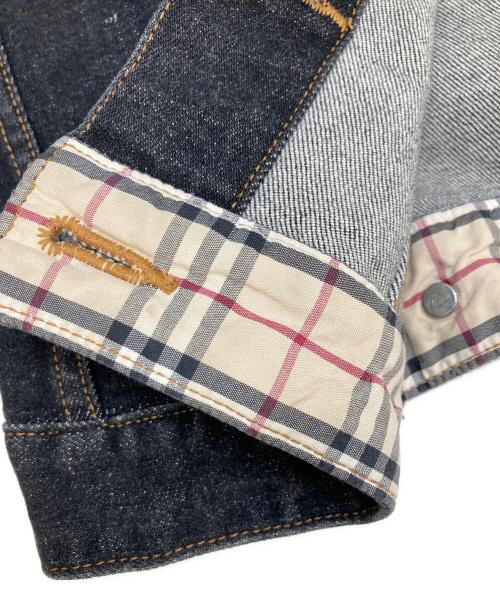 BURBERRY LONDON（バーバリーロンドン）BURBERRY LONDON (バーバリーロンドン) ブラックデニムジャケット ブラック サイズ:38の古着・服飾アイテム