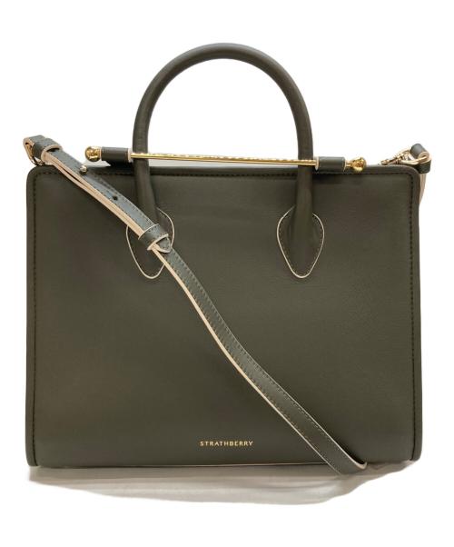 STRATHBERRY（ストラスベリー）STRATHBERRY (ストラスベリー) MIDI TOTE BAG オリーブの古着・服飾アイテム