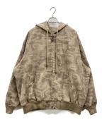 A BATHING APE×kidsuperアベイシングエイプ×キッドスーパー）の古着「SOLID CAMO JACQUARD JACKET」｜ベージュ