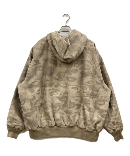 A BATHING APE（アベイシングエイプ）A BATHING APE (アベイシングエイプ) kidsuper (キッドスーパー) SOLID CAMO JACQUARD JACKET ベージュ サイズ:XLの古着・服飾アイテム