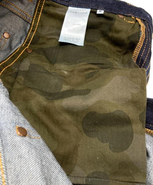 A BATHING APE（アベイシングエイプ）A BATHING APE (アベイシングエイプ) 1997 TYPE-01 CHAMPION DENIM PANTS ネイビー サイズ:Mの古着・服飾アイテム