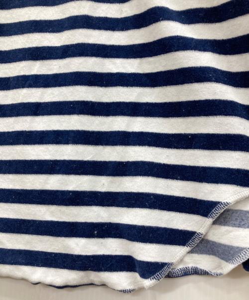 COMME des GARCONS HOMME PLUS（コムデギャルソンオムプリュス）COMME des GARCONS HOMME PLUS (コムデギャルソンオムプリュス) ボーダージップパーカー ネイビー×ホワイト サイズ:Mの古着・服飾アイテム