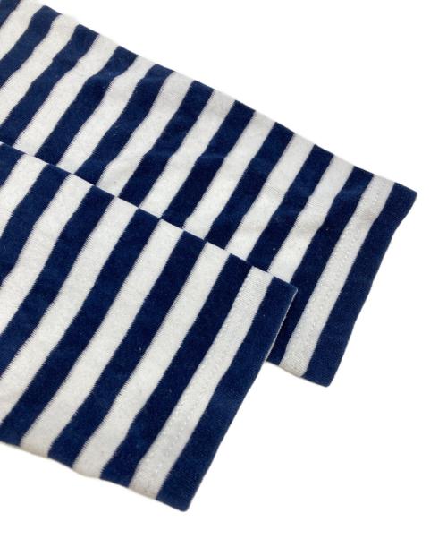 COMME des GARCONS HOMME PLUS（コムデギャルソンオムプリュス）COMME des GARCONS HOMME PLUS (コムデギャルソンオムプリュス) ボーダージップパーカー ネイビー×ホワイト サイズ:Mの古着・服飾アイテム