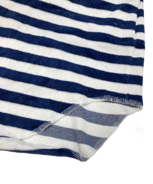 COMME des GARCONS HOMME PLUS（コムデギャルソンオムプリュス）COMME des GARCONS HOMME PLUS (コムデギャルソンオムプリュス) ボーダージップパーカー ネイビー×ホワイト サイズ:Mの古着・服飾アイテム