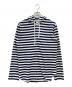COMME des GARCONS HOMME PLUS（コムデギャルソンオムプリュス）の古着「ボーダージップパーカー」｜ネイビー×ホワイト