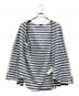 COMME des GARCONS HOMME PLUS (コムデギャルソンオムプリュス) ボーダージップパーカー ネイビー×ホワイト サイズ:M：12000円