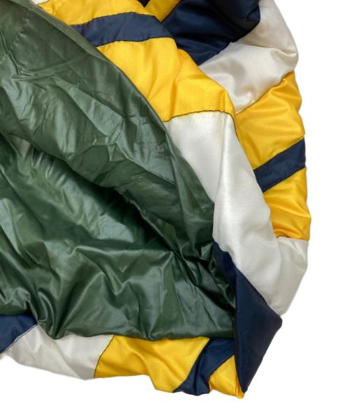MARNI（マルニ）MARNI (マルニ) ストライプ ロングダウンコート イエロー×ネイビー サイズ:40の古着・服飾アイテム