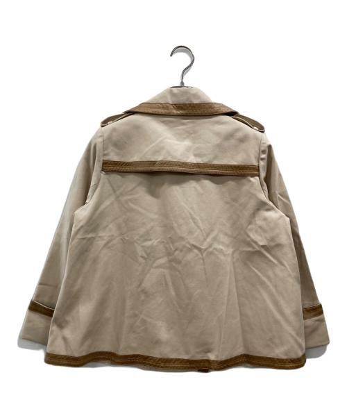 MONCLER（モンクレール）MONCLER (モンクレール) ショートトレンチコート ベージュ サイズ:1の古着・服飾アイテム
