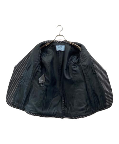 PRADA（プラダ）PRADA (プラダ) バージンウールアンゴラジャケット グレー サイズ:42Sの古着・服飾アイテム