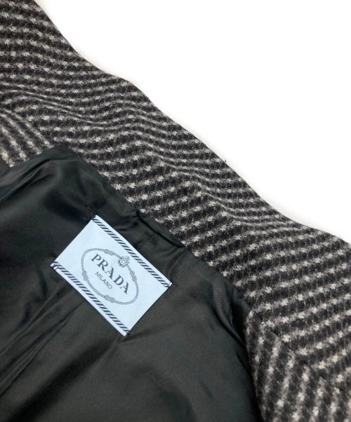 PRADA（プラダ）PRADA (プラダ) バージンウールアンゴラジャケット グレー サイズ:42Sの古着・服飾アイテム