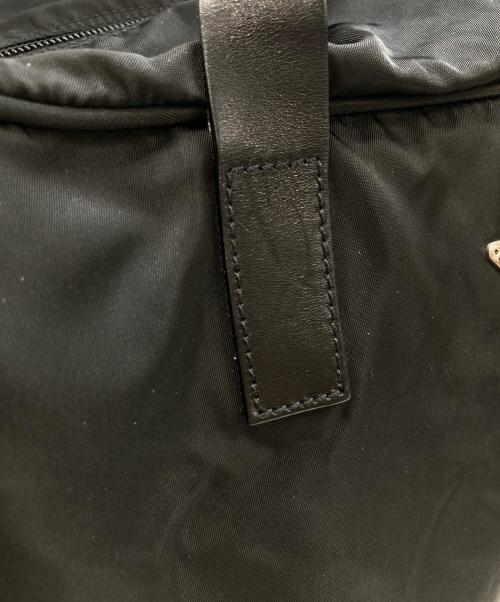 PRADA（プラダ）PRADA (プラダ) レザーハンドルナイロンミニボストンバッグ ブラックの古着・服飾アイテム