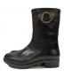 MONCLER (モンクレール) レザーショートブーツ ブラック サイズ:37：20000円
