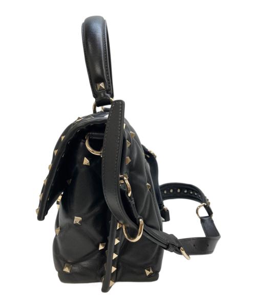 VALENTINO GARAVANI（ヴァレンティノ・ガラヴァーニ）VALENTINO GARAVANI (ヴァレンティノ・ガラヴァーニ) 2WAYバッグ ブラックの古着・服飾アイテム
