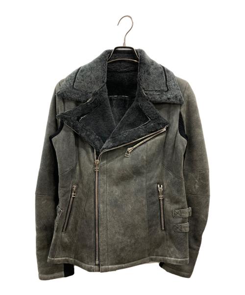 Bajra（バジュラ）Bajra (バジュラ) ムートンライダースジャケット グレー サイズ:2の古着・服飾アイテム