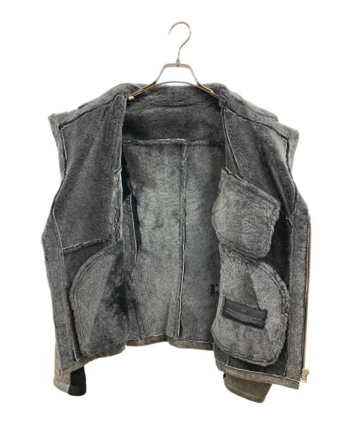 Bajra（バジュラ）Bajra (バジュラ) ムートンライダースジャケット グレー サイズ:2の古着・服飾アイテム
