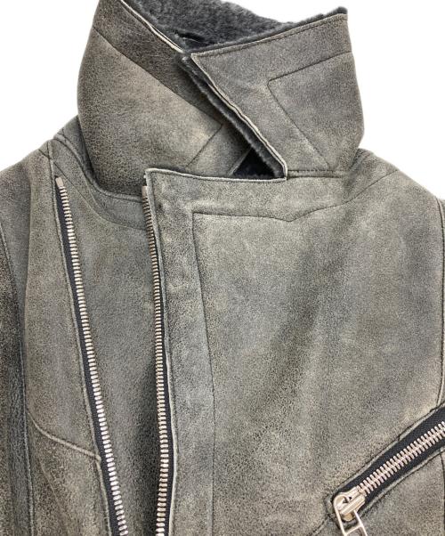 Bajra（バジュラ）Bajra (バジュラ) ムートンライダースジャケット グレー サイズ:2の古着・服飾アイテム