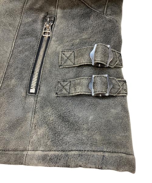 Bajra（バジュラ）Bajra (バジュラ) ムートンライダースジャケット グレー サイズ:2の古着・服飾アイテム
