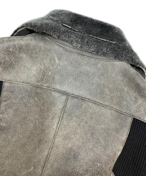 Bajra（バジュラ）Bajra (バジュラ) ムートンライダースジャケット グレー サイズ:2の古着・服飾アイテム