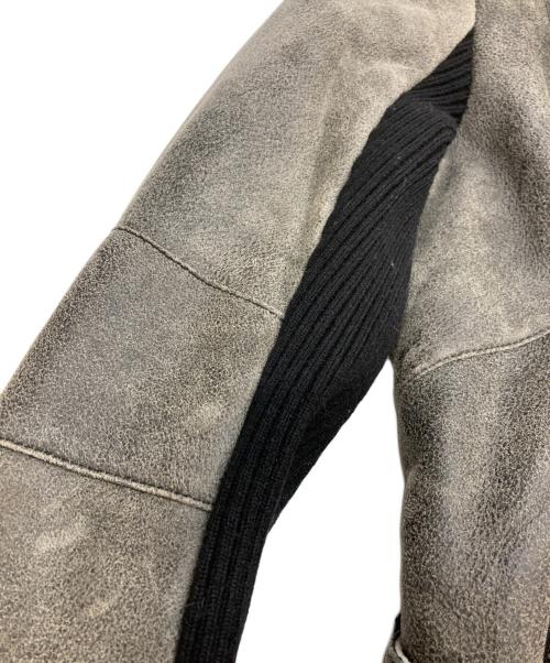 Bajra（バジュラ）Bajra (バジュラ) ムートンライダースジャケット グレー サイズ:2の古着・服飾アイテム