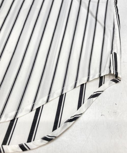 Thom Browne（トムブラウン）Thom Browne (トムブラウン) ストライプミニシャツドレス ホワイト サイズ:40の古着・服飾アイテム