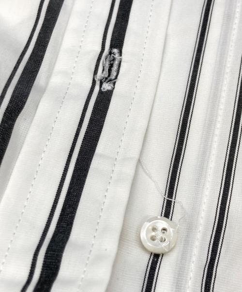 Thom Browne（トムブラウン）Thom Browne (トムブラウン) ストライプミニシャツドレス ホワイト サイズ:40の古着・服飾アイテム