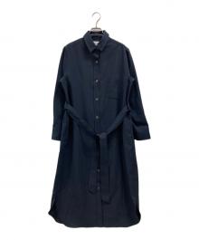 SOEJU（ソージュ）の古着「シャツワンピース」｜ネイビー