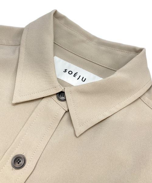 SOEJU（ソージュ）SOEJU (ソージュ) ソフトオックスシャツワンピース ベージュ サイズ:Mの古着・服飾アイテム