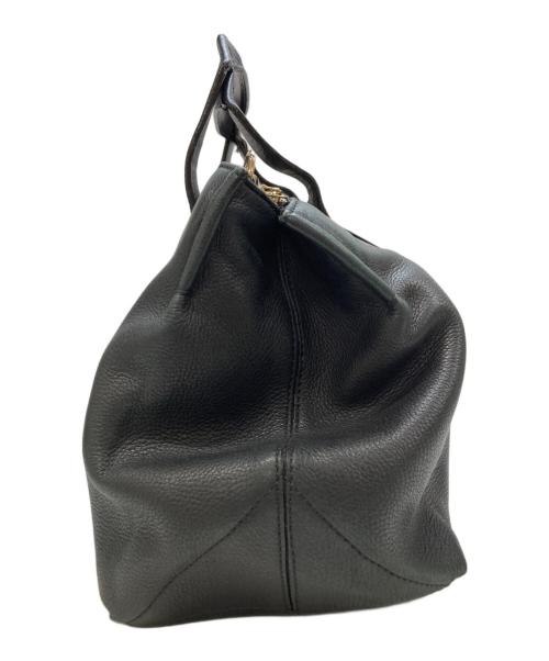 Vivienne Westwood（ヴィヴィアンウエストウッド）Vivienne Westwood (ヴィヴィアンウエストウッド) オーブ型押し2WAYレザーショルダーバッグ ブラックの古着・服飾アイテム