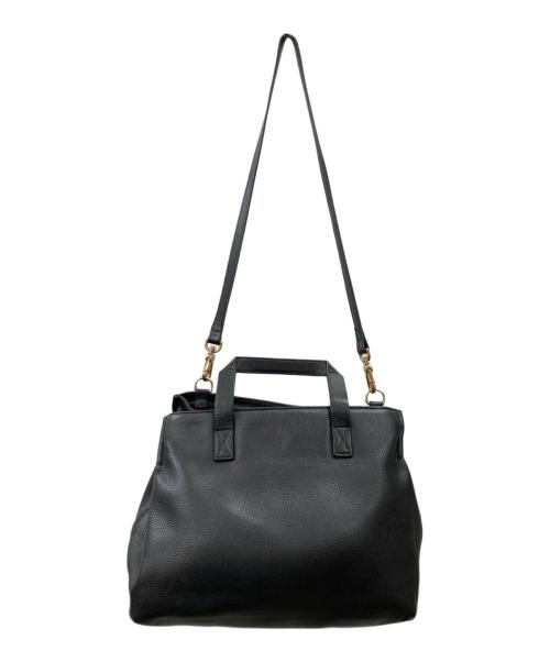 Vivienne Westwood（ヴィヴィアンウエストウッド）Vivienne Westwood (ヴィヴィアンウエストウッド) オーブ型押し2WAYレザーショルダーバッグ ブラックの古着・服飾アイテム