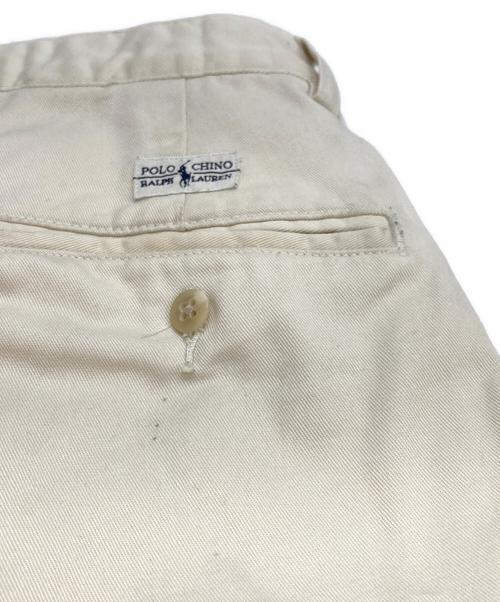 POLO RALPH LAUREN（ポロ・ラルフローレン）POLO RALPH LAUREN (ポロ・ラルフローレン) チノパン アイボリー サイズ:33/30の古着・服飾アイテム