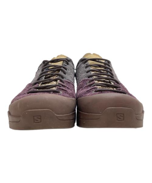 SALOMON（サロモン）SALOMON (サロモン) X-ALP Suede 'Plum Perfect Nine Iron' グレー×パープル サイズ:26の古着・服飾アイテム