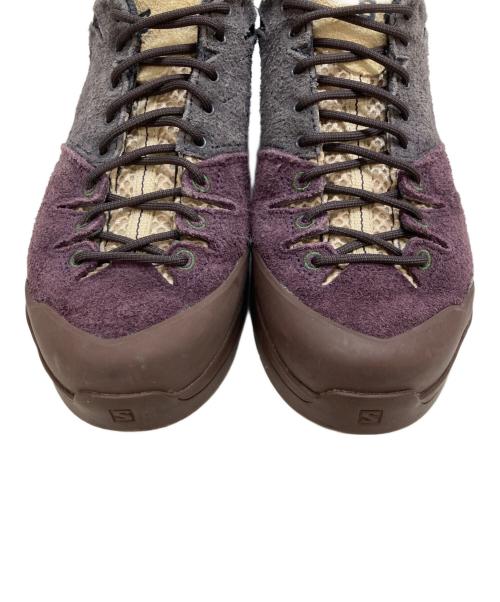 SALOMON（サロモン）SALOMON (サロモン) X-ALP Suede 'Plum Perfect Nine Iron' グレー×パープル サイズ:26の古着・服飾アイテム