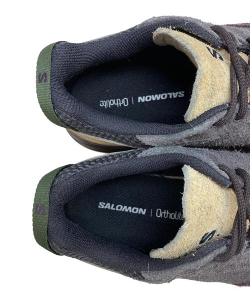 SALOMON（サロモン）SALOMON (サロモン) X-ALP Suede 'Plum Perfect Nine Iron' グレー×パープル サイズ:26の古着・服飾アイテム